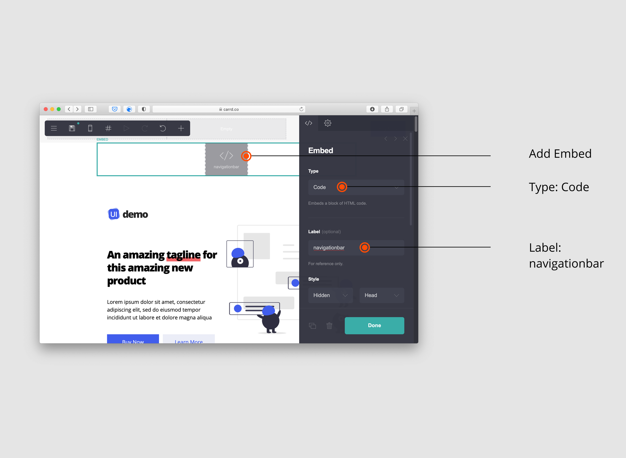 Tutorial How to make a simple fixed NavBar on Carrd.co